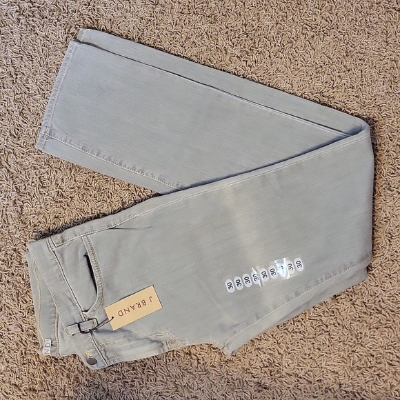 J Brand Denim - NWT J Brand Gray Toned Jeans Mid Rise Cigarette Leg 5 Pocket Skinny Leg Size 30